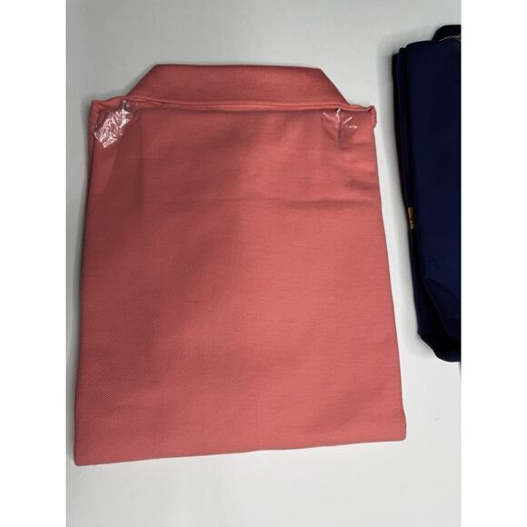 Roundtree Yorke Pima Cotton Size XL Men’s Polo Lot 3 Shirt Red Navy Pink New NWT - Picture 7 of 8